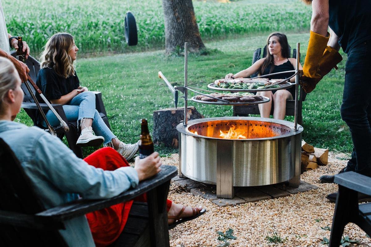 Smokeless Fire Pit Grilling Bundle