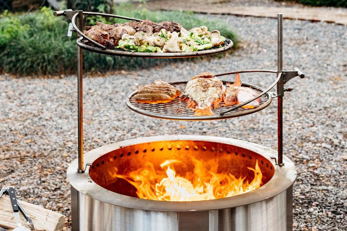 Smokeless Fire Pit Grilling Bundle