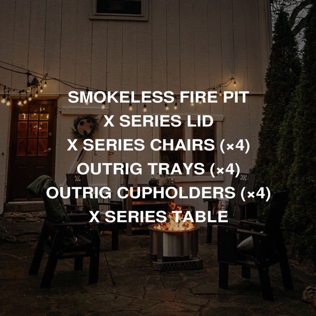 X Series Total Patio Fire Pit Bundle