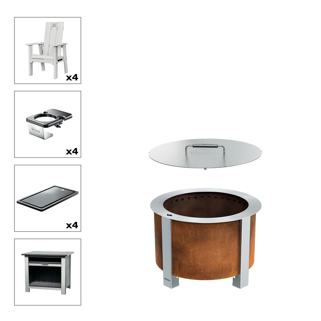 X Series Total Patio Fire Pit Bundle