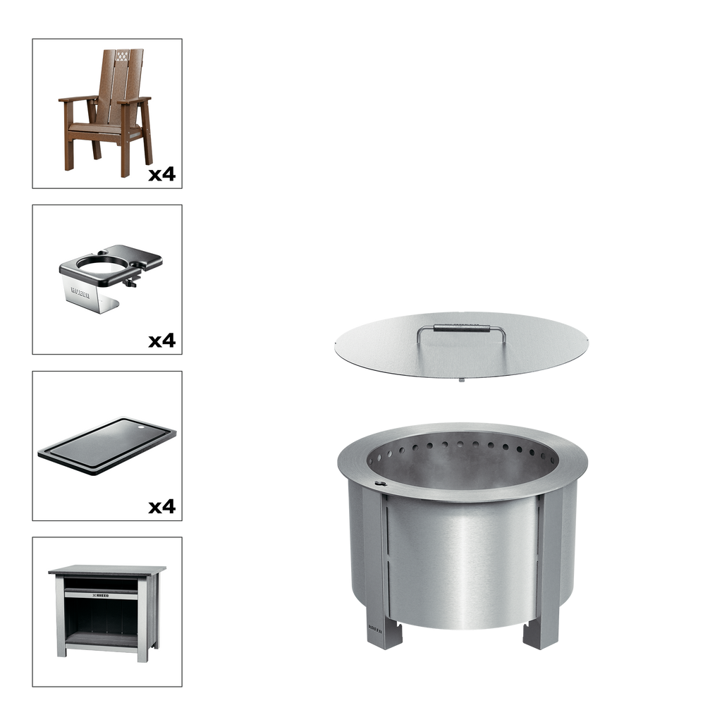 X Series Total Patio Fire Pit Bundle