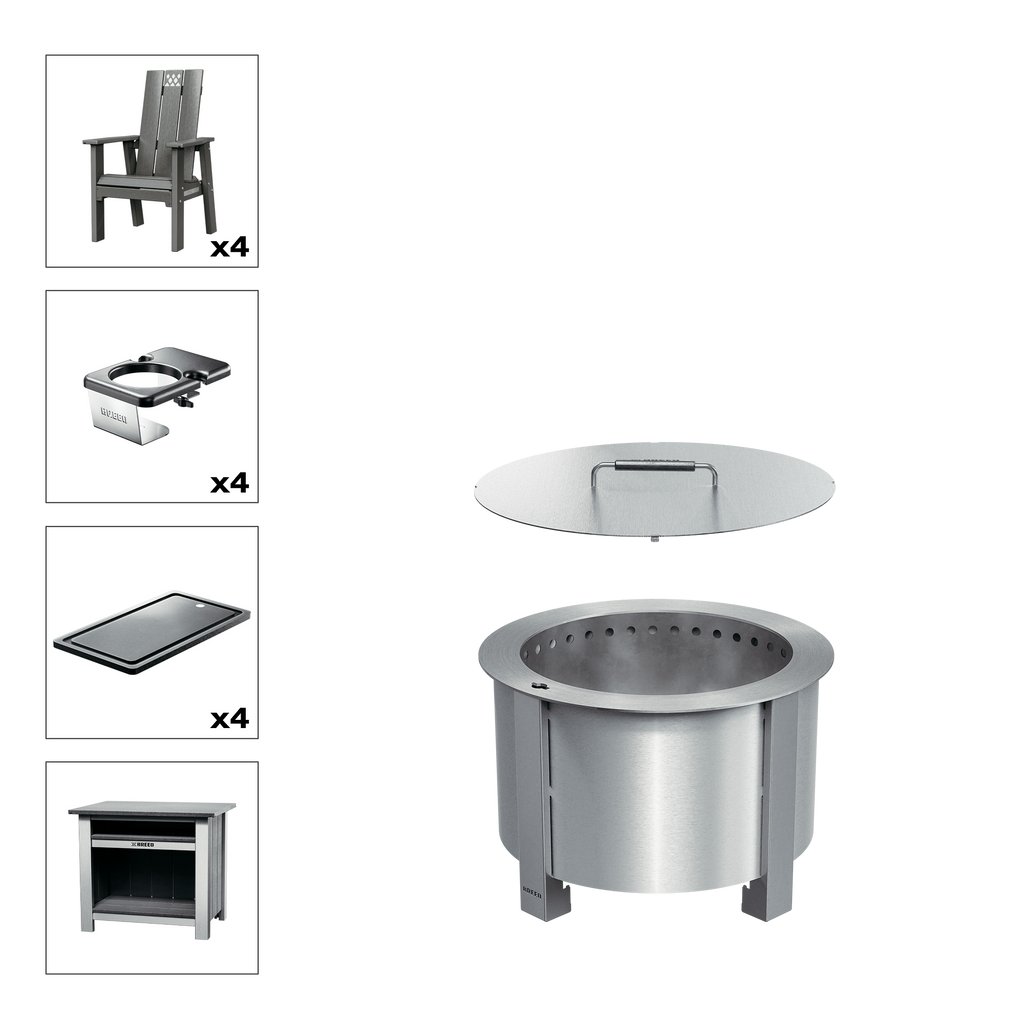 X Series Total Patio Fire Pit Bundle