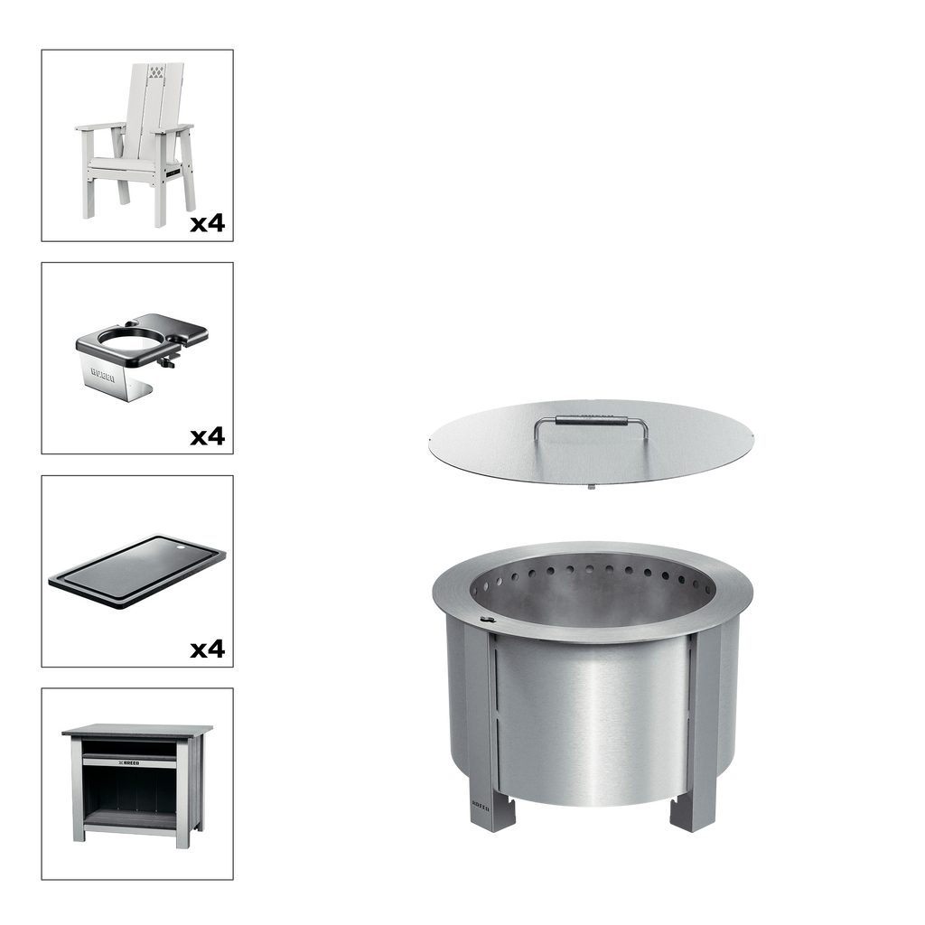 X Series Total Patio Fire Pit Bundle
