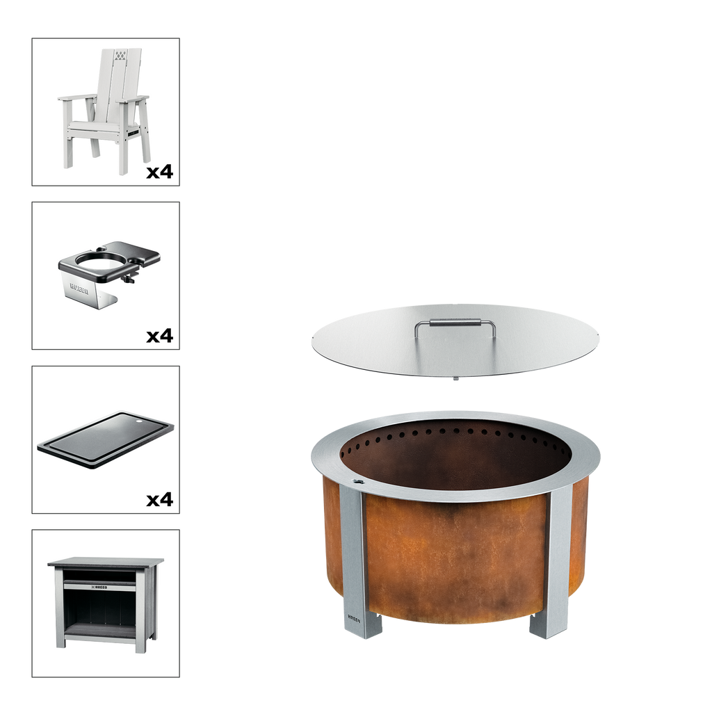 X Series Total Patio Fire Pit Bundle