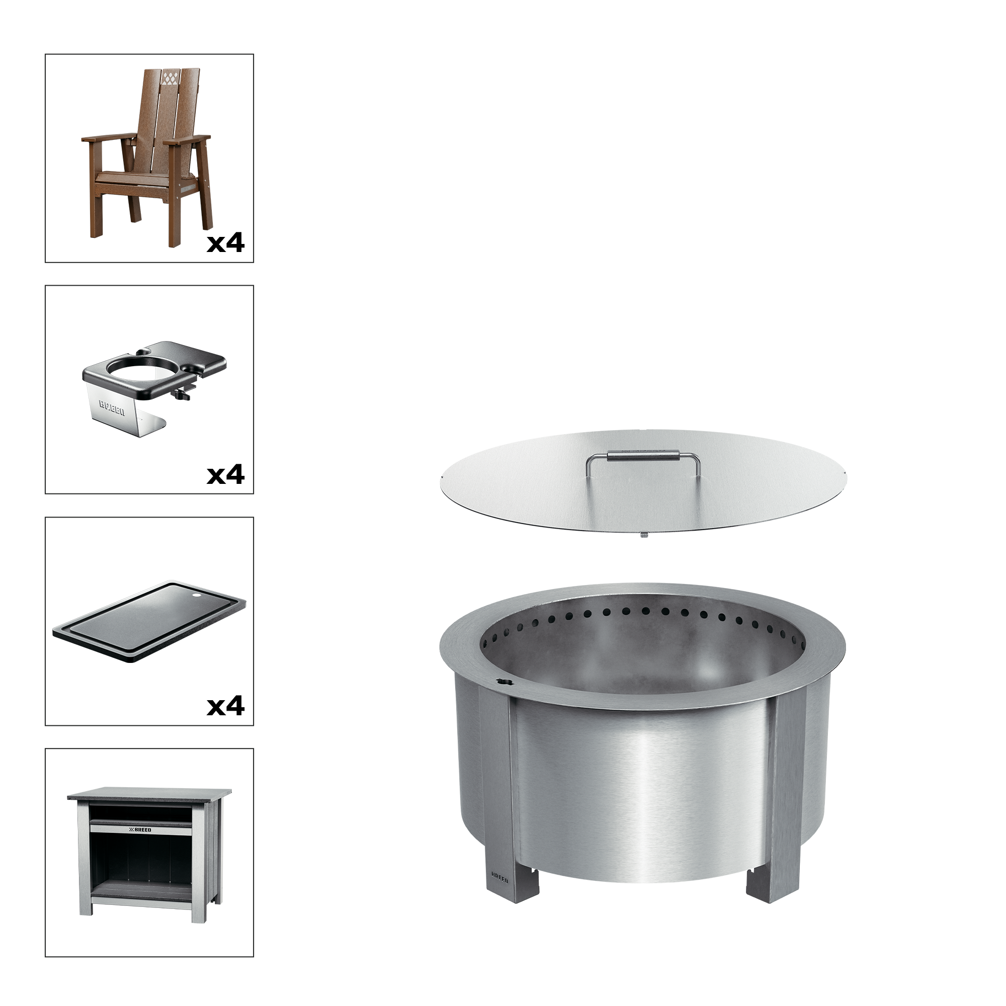 X Series Total Patio Fire Pit Bundle