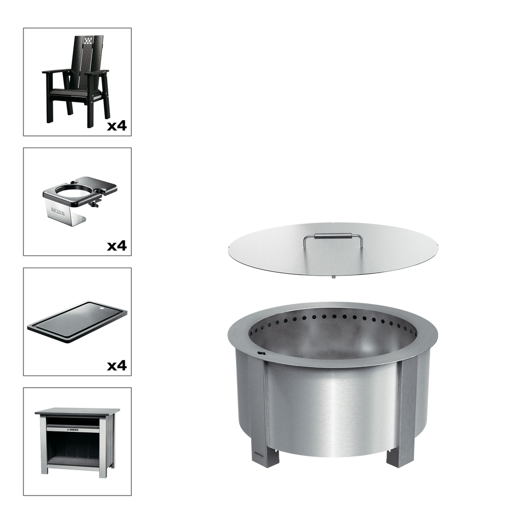 X Series Total Patio Fire Pit Bundle