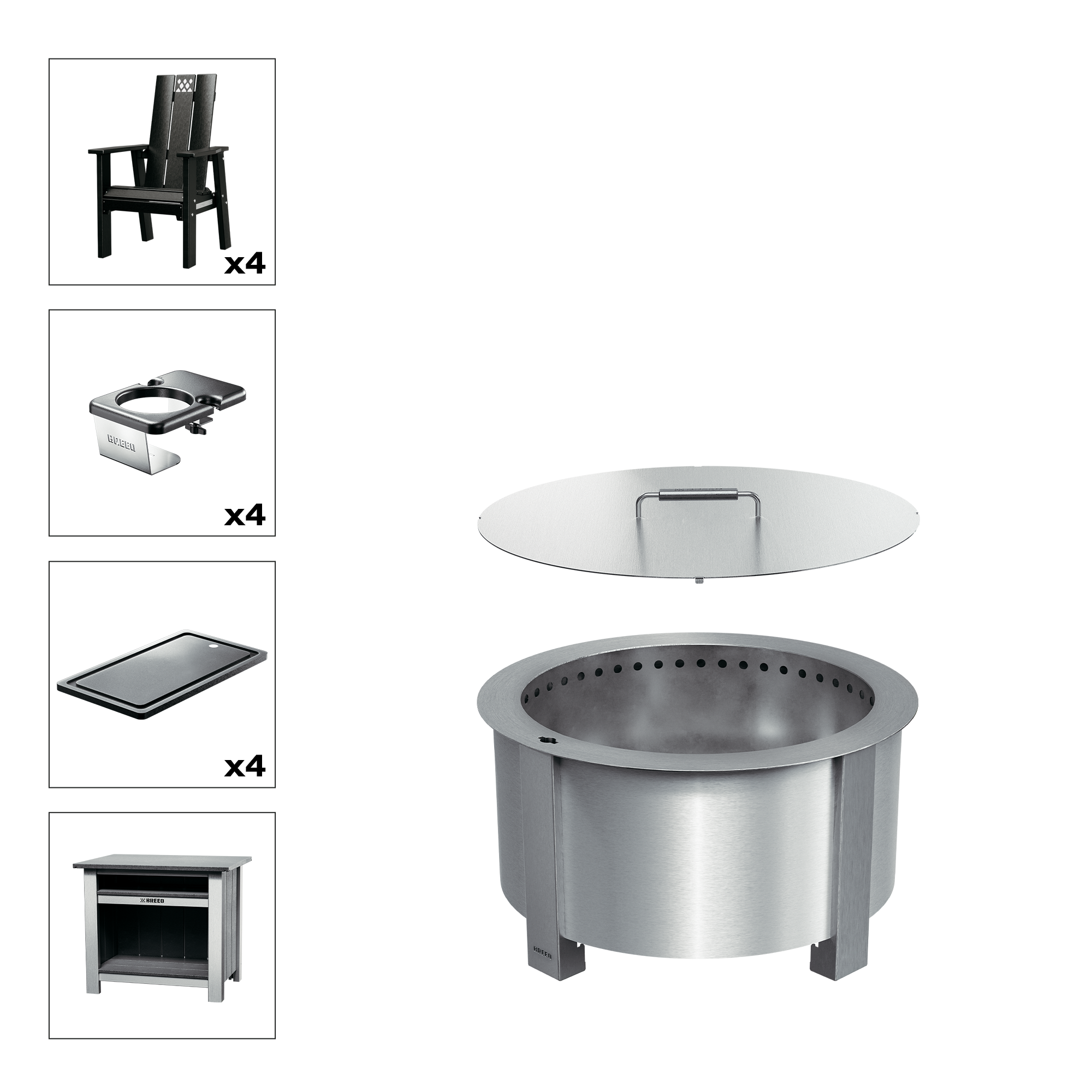 X Series Total Patio Fire Pit Bundle