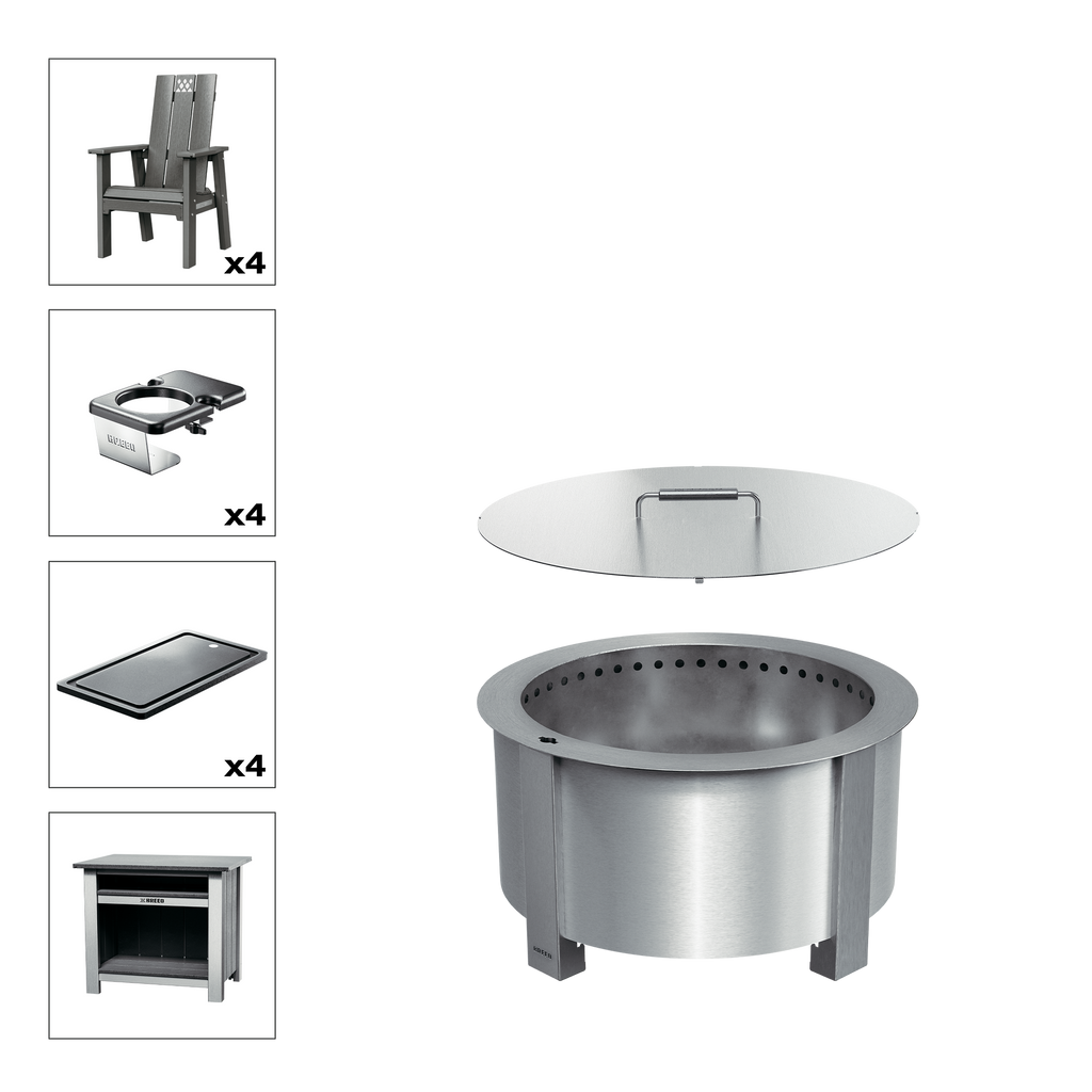X Series Total Patio Fire Pit Bundle