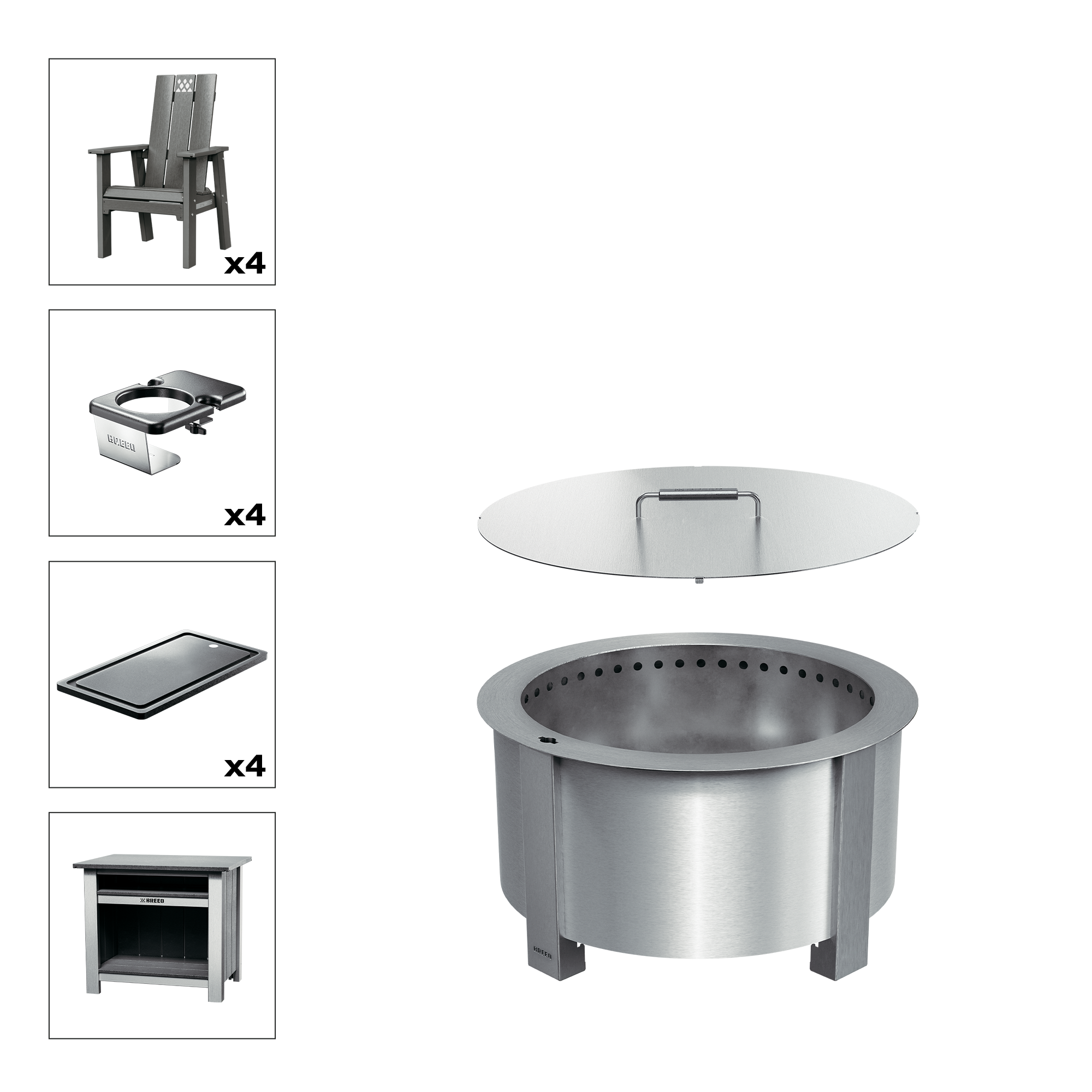 X Series Total Patio Fire Pit Bundle