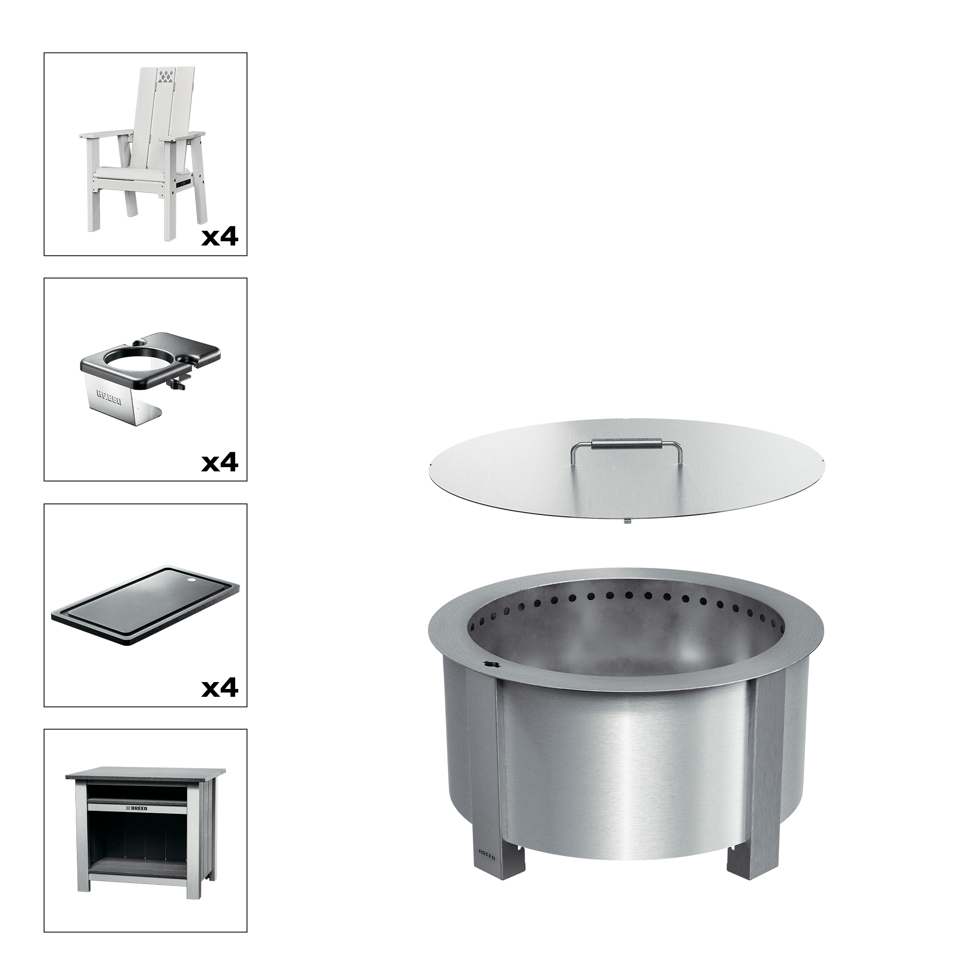 X Series Total Patio Fire Pit Bundle