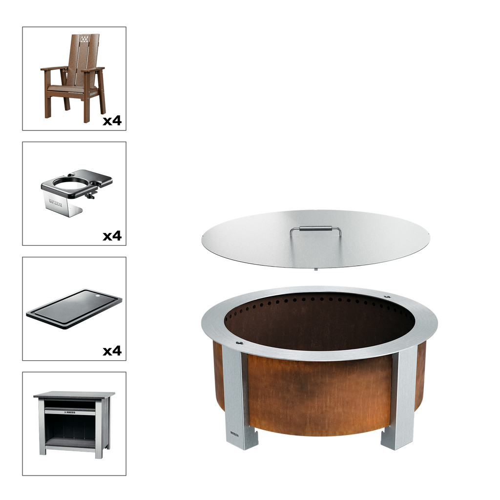X Series Total Patio Fire Pit Bundle