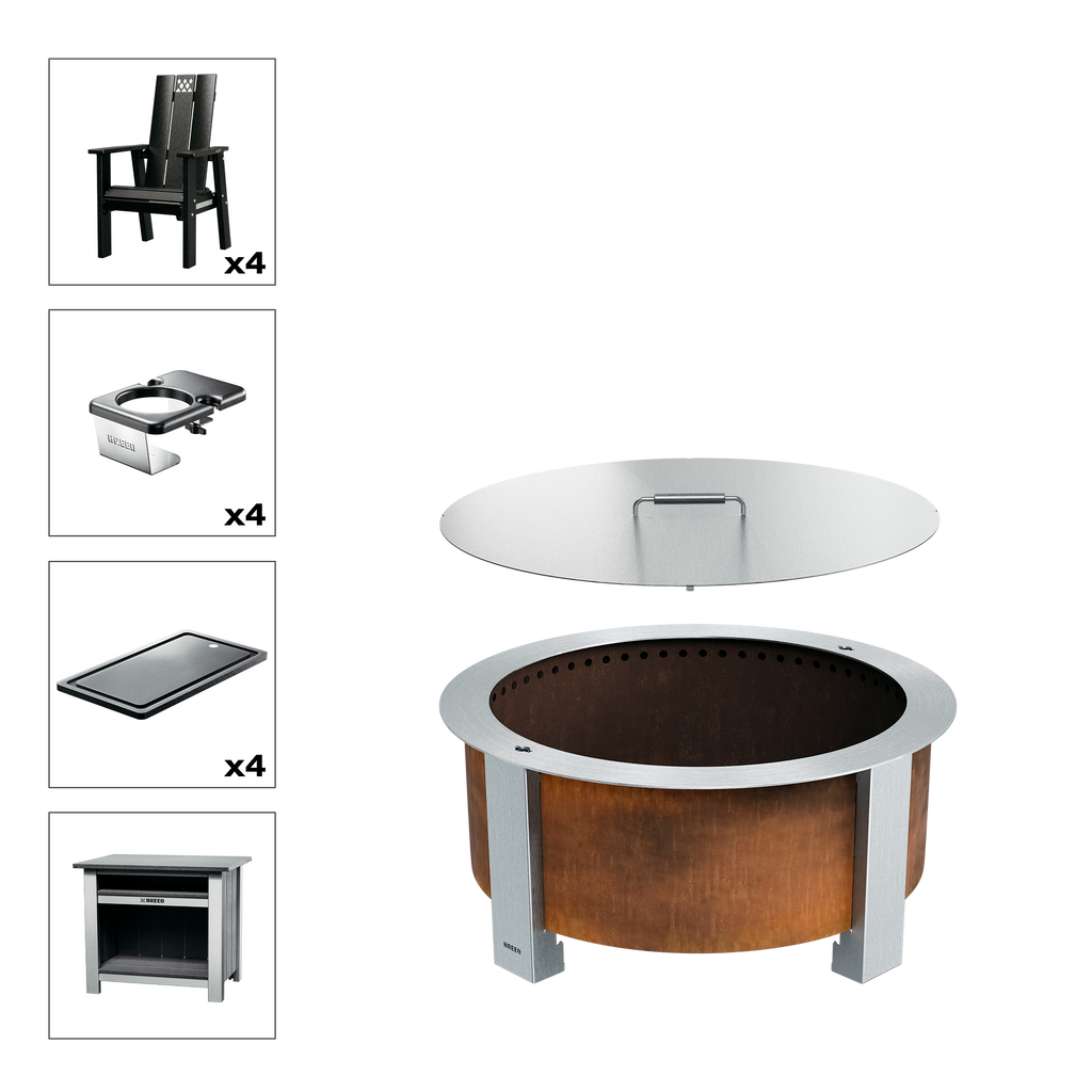X Series Total Patio Fire Pit Bundle
