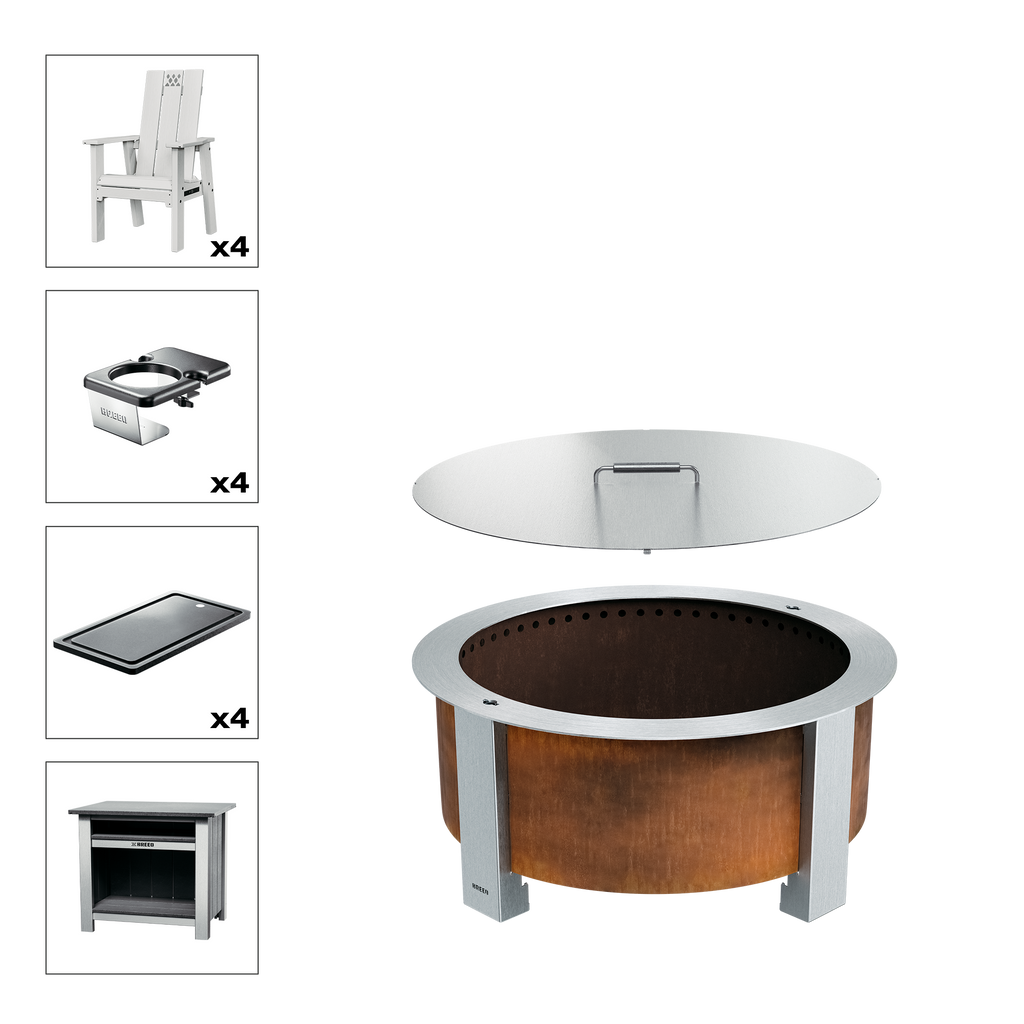 X Series Total Patio Fire Pit Bundle