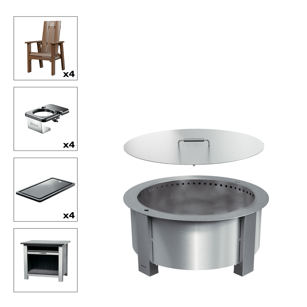 X Series Total Patio Fire Pit Bundle