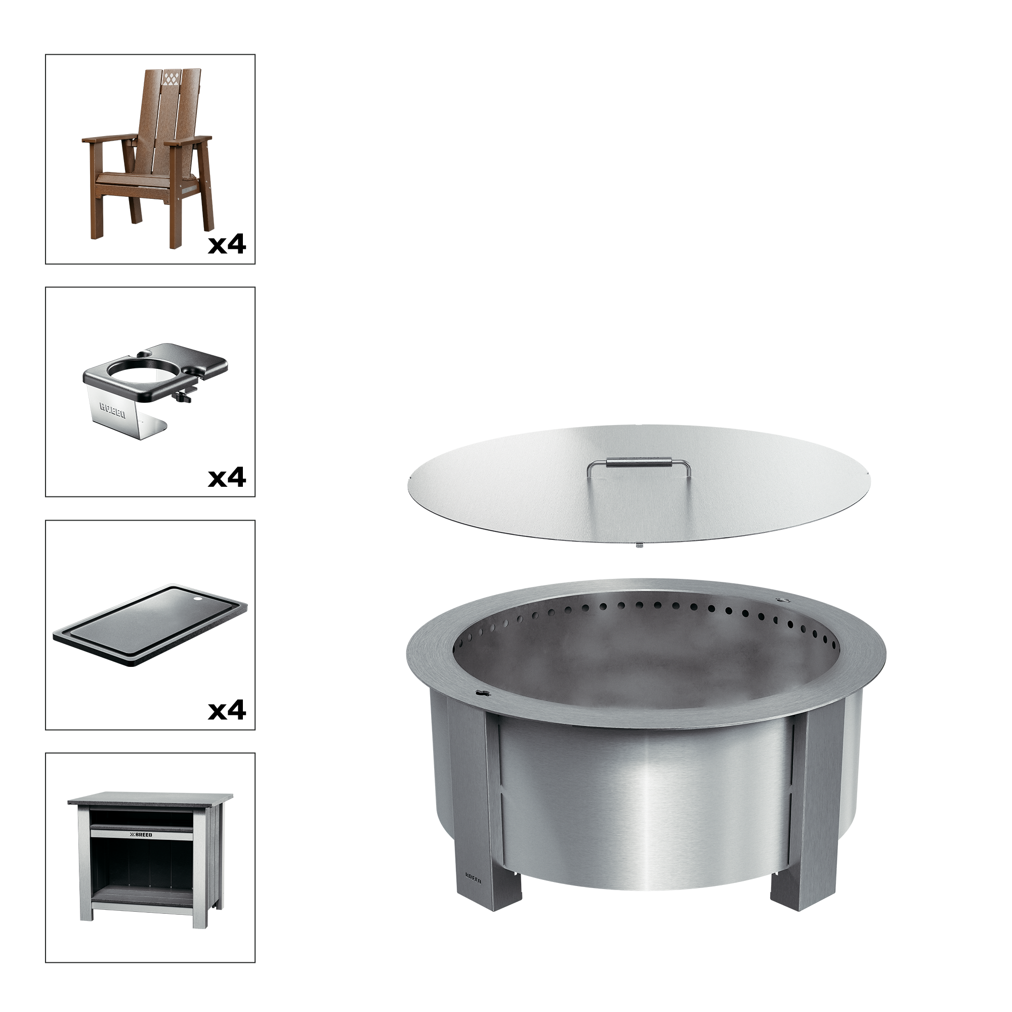 X Series Total Patio Fire Pit Bundle
