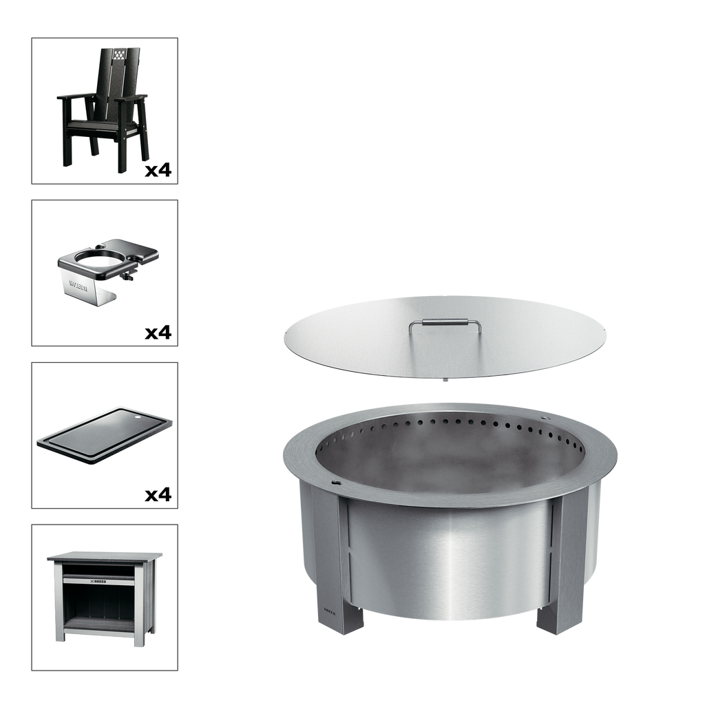 X Series Total Patio Fire Pit Bundle
