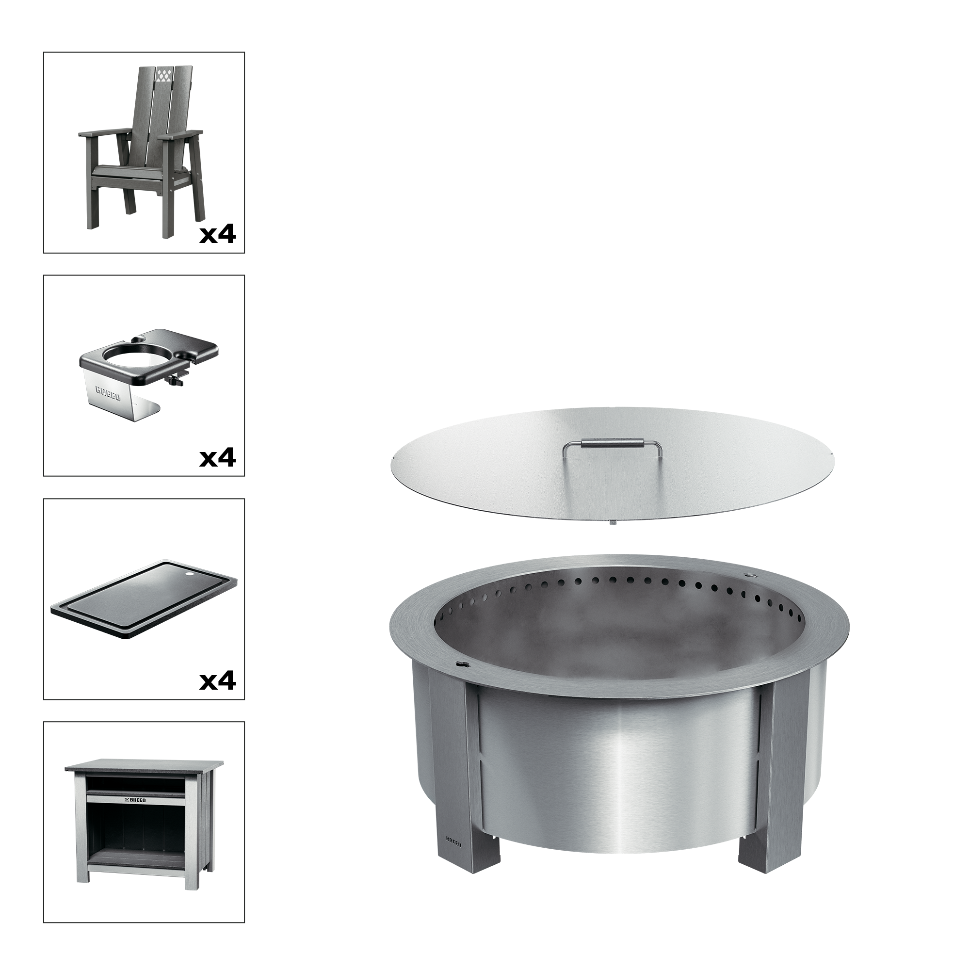 X Series Total Patio Fire Pit Bundle