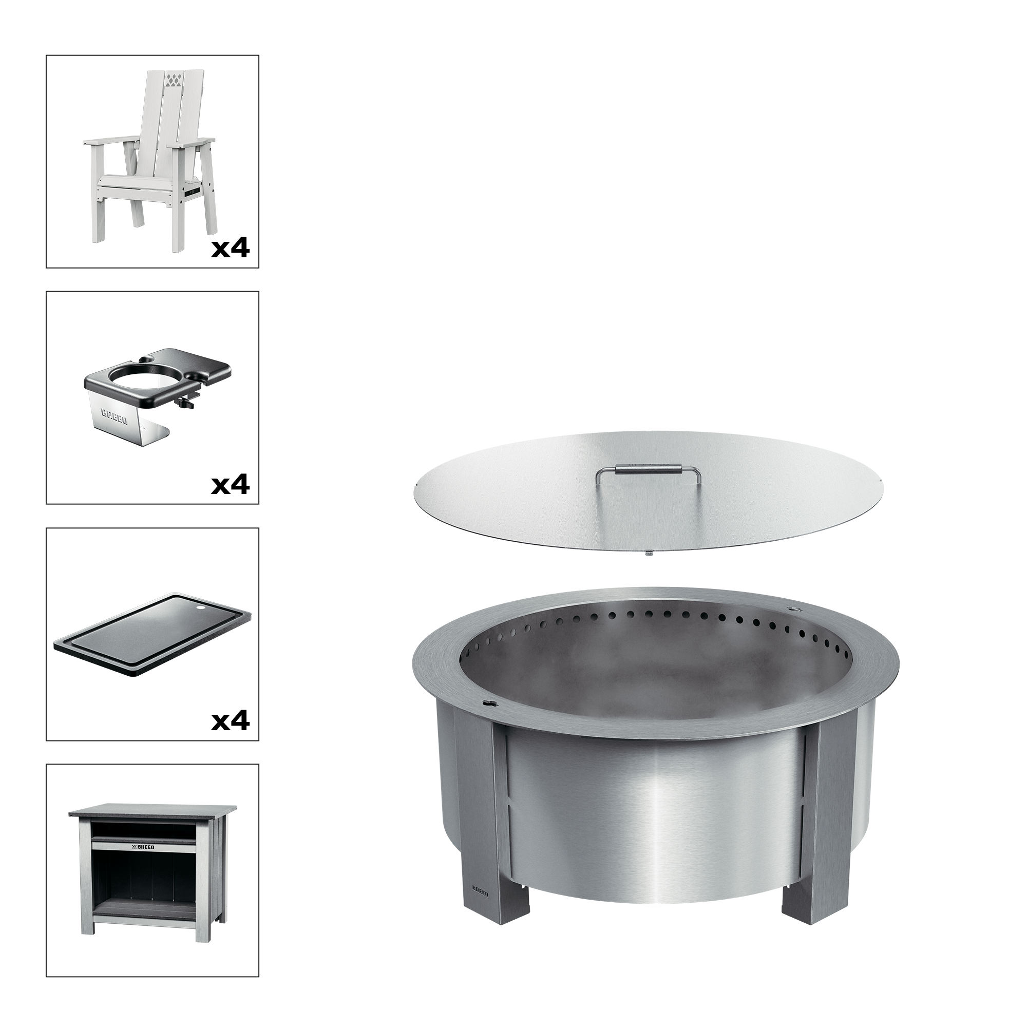 X Series Total Patio Fire Pit Bundle