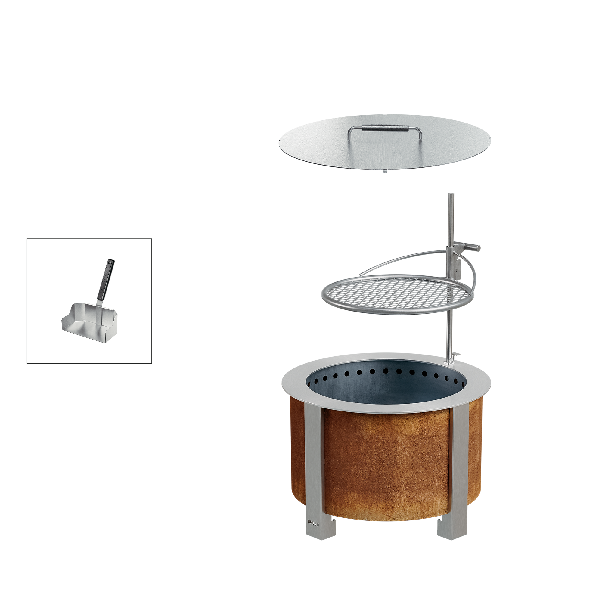 Smokeless Fire Pit Grilling Bundle