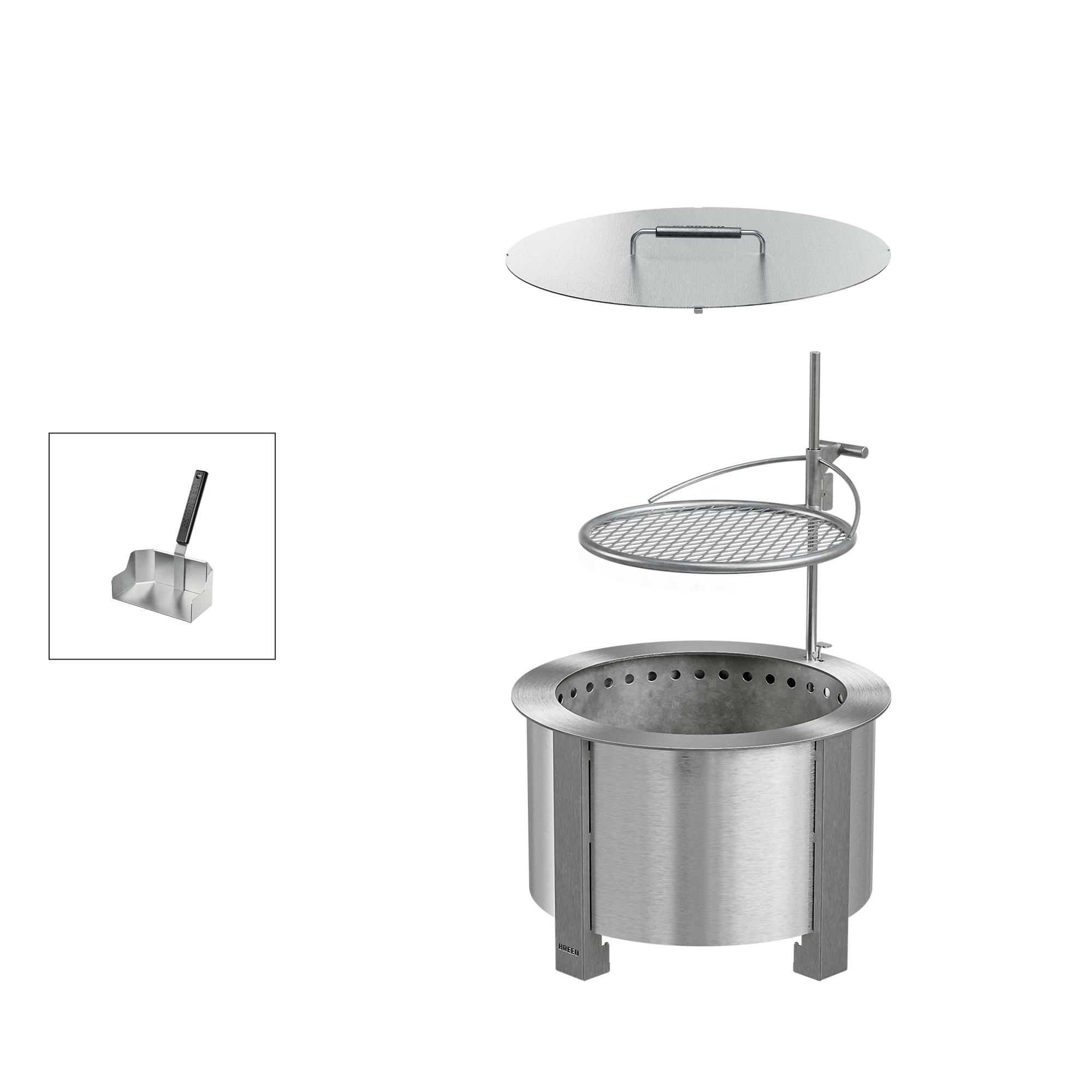 Smokeless Fire Pit Grilling Bundle