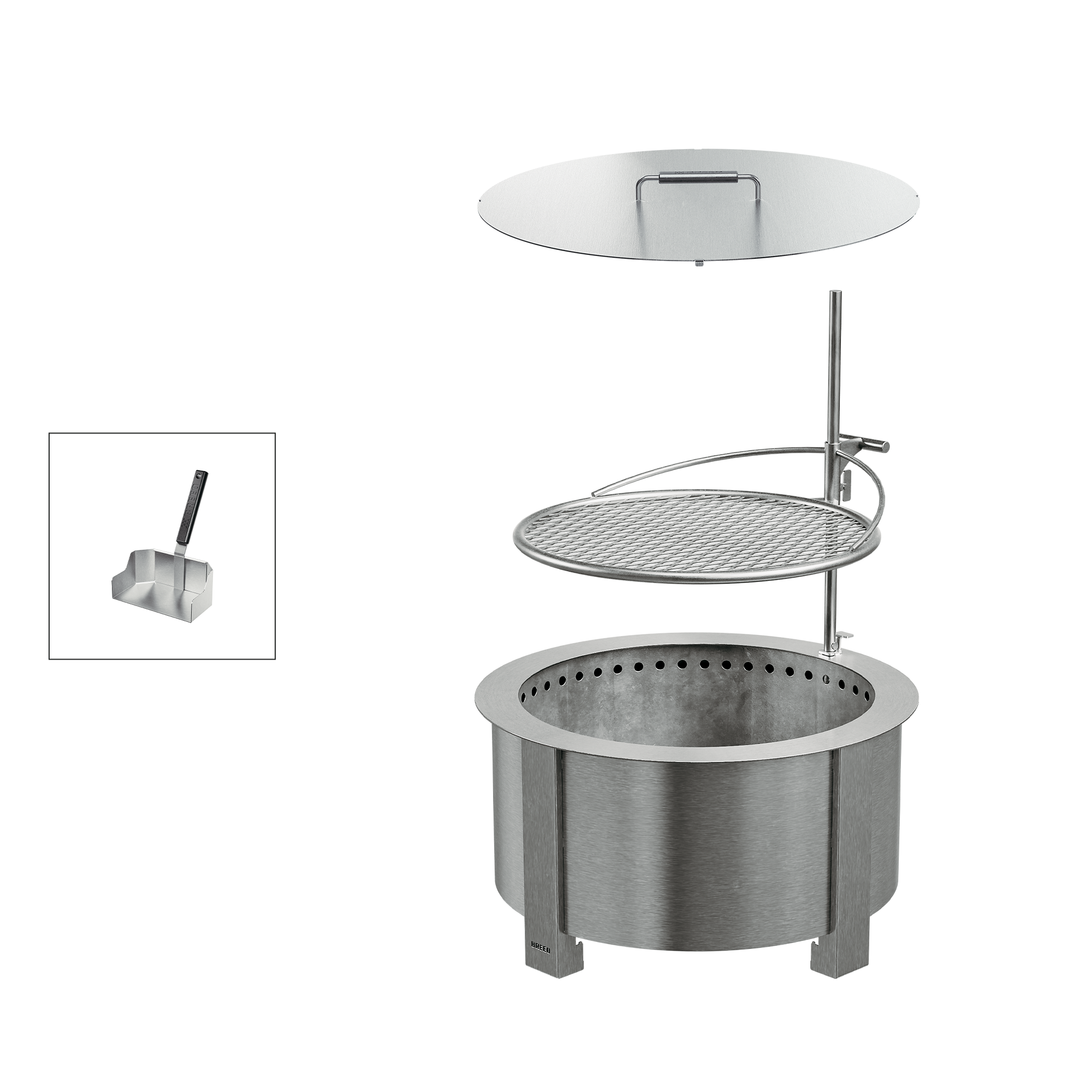 Smokeless Fire Pit Grilling Bundle