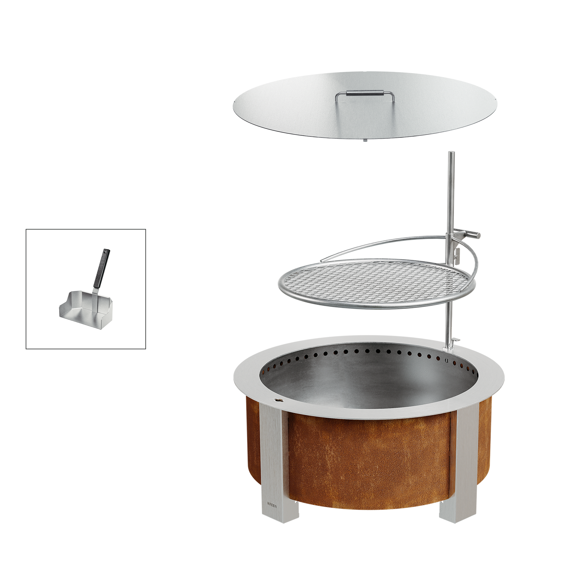 Smokeless Fire Pit Grilling Bundle