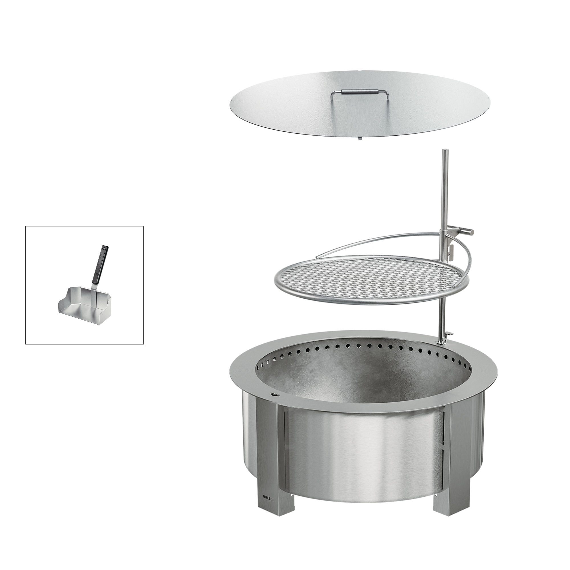 Smokeless Fire Pit Grilling Bundle