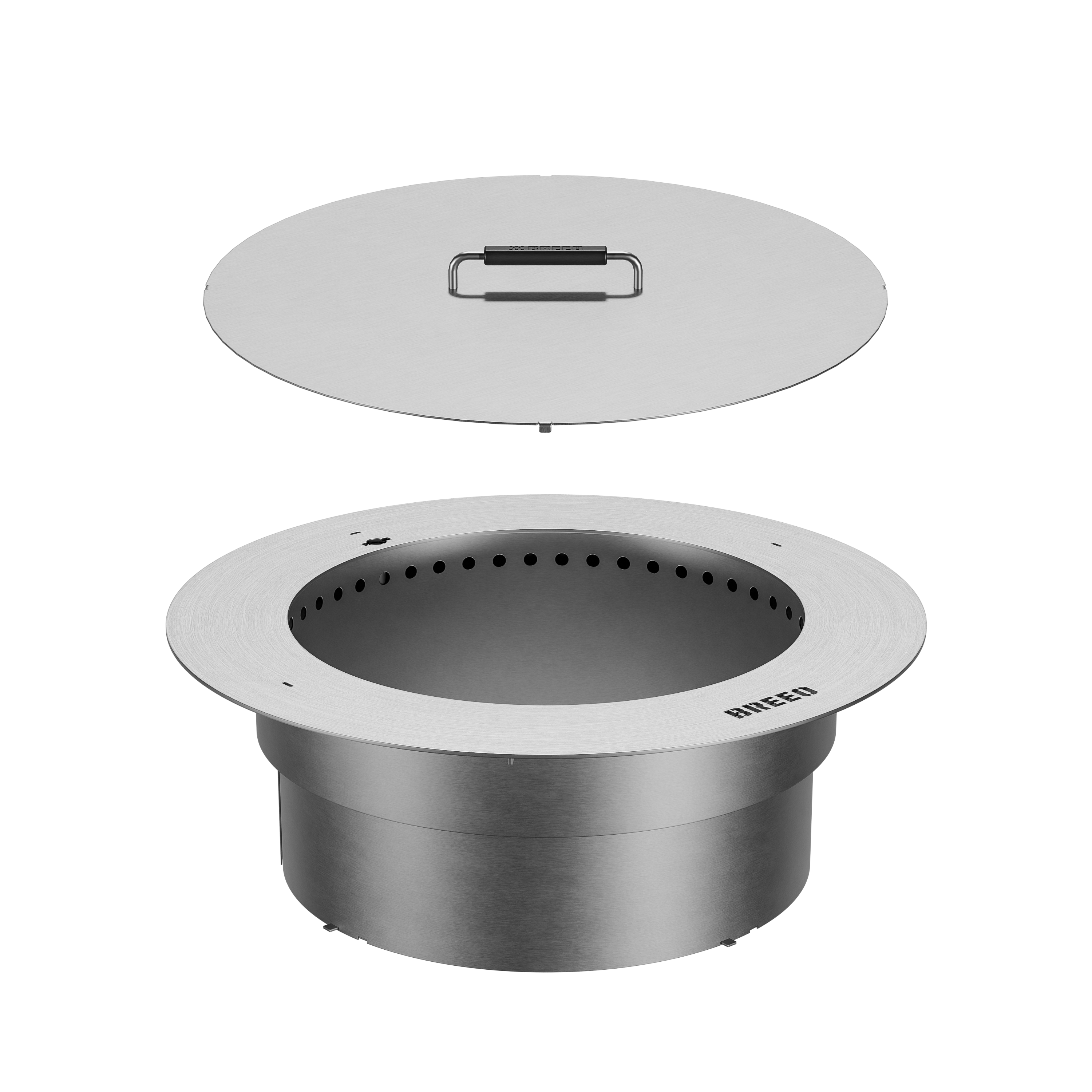 Zentro Stainless Steel Smokeless Fire Pit Insert (Second)