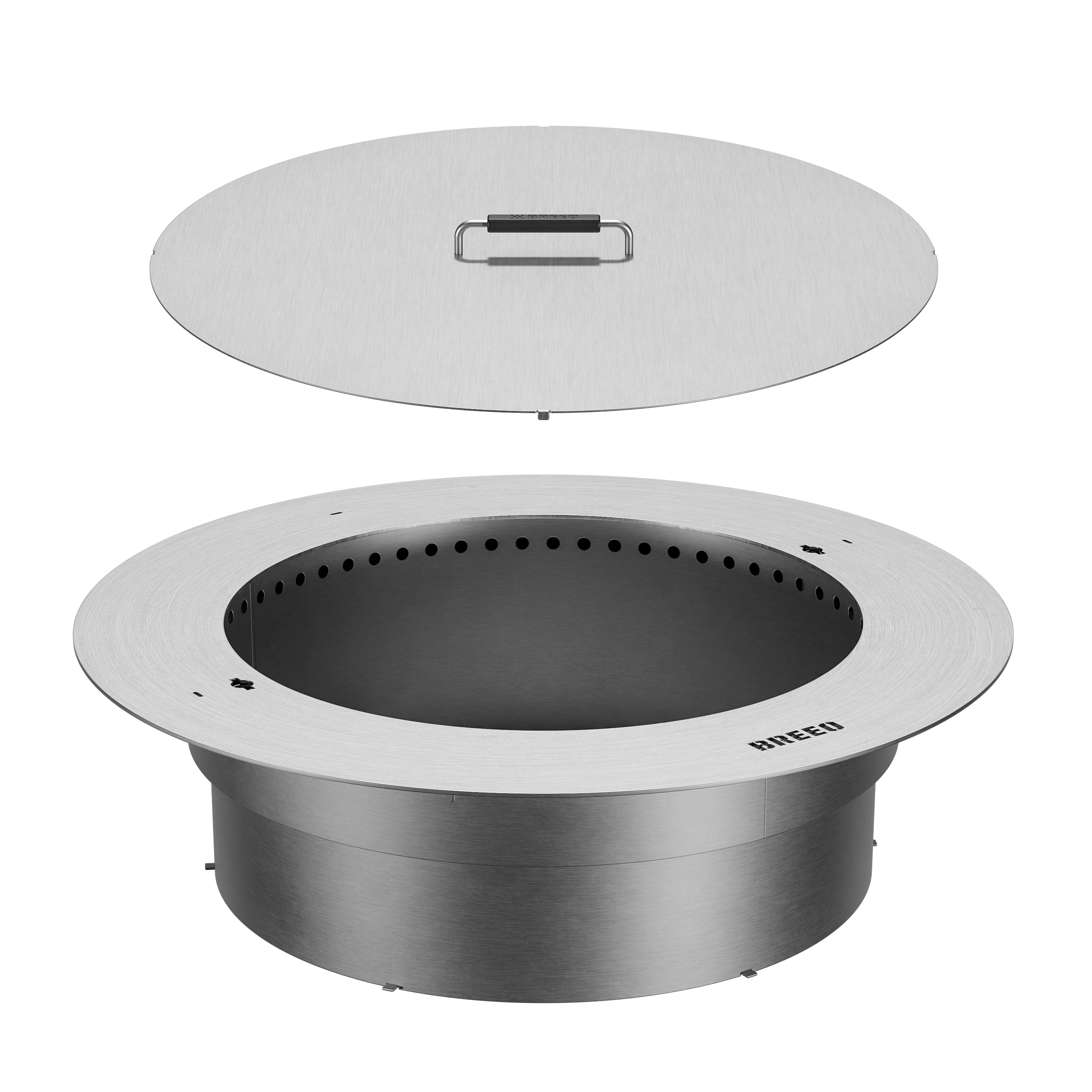 Zentro Stainless Steel Smokeless Fire Pit Insert (Second)